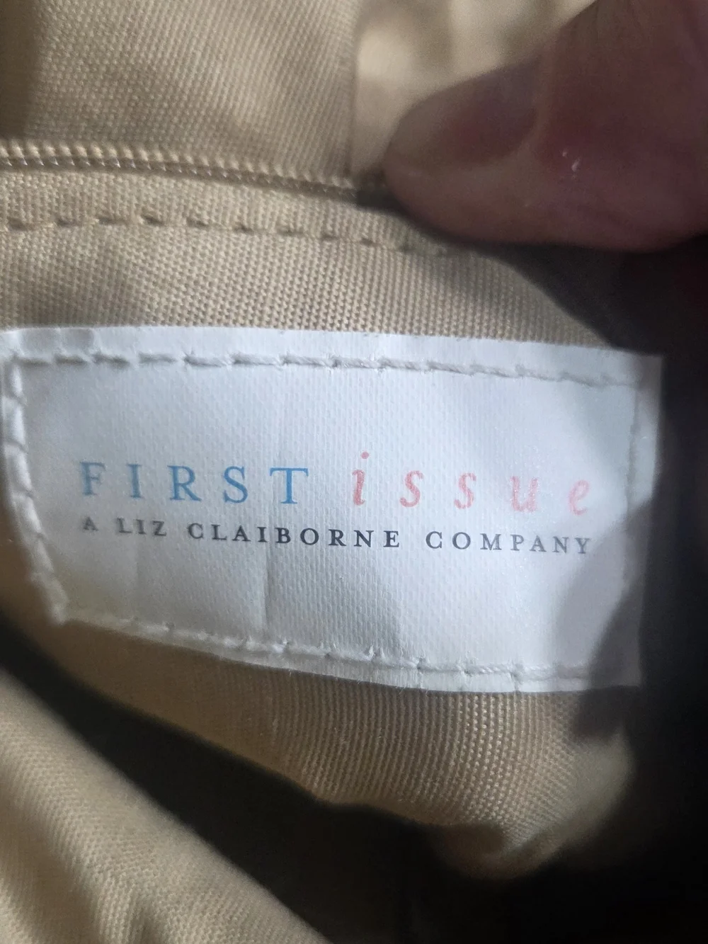 First Issue Liz Claiborne  Brown Leather Sling Bag Backpack Purse
